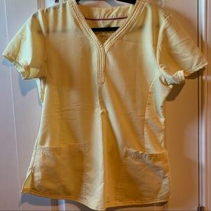 Yellow Scrub Top